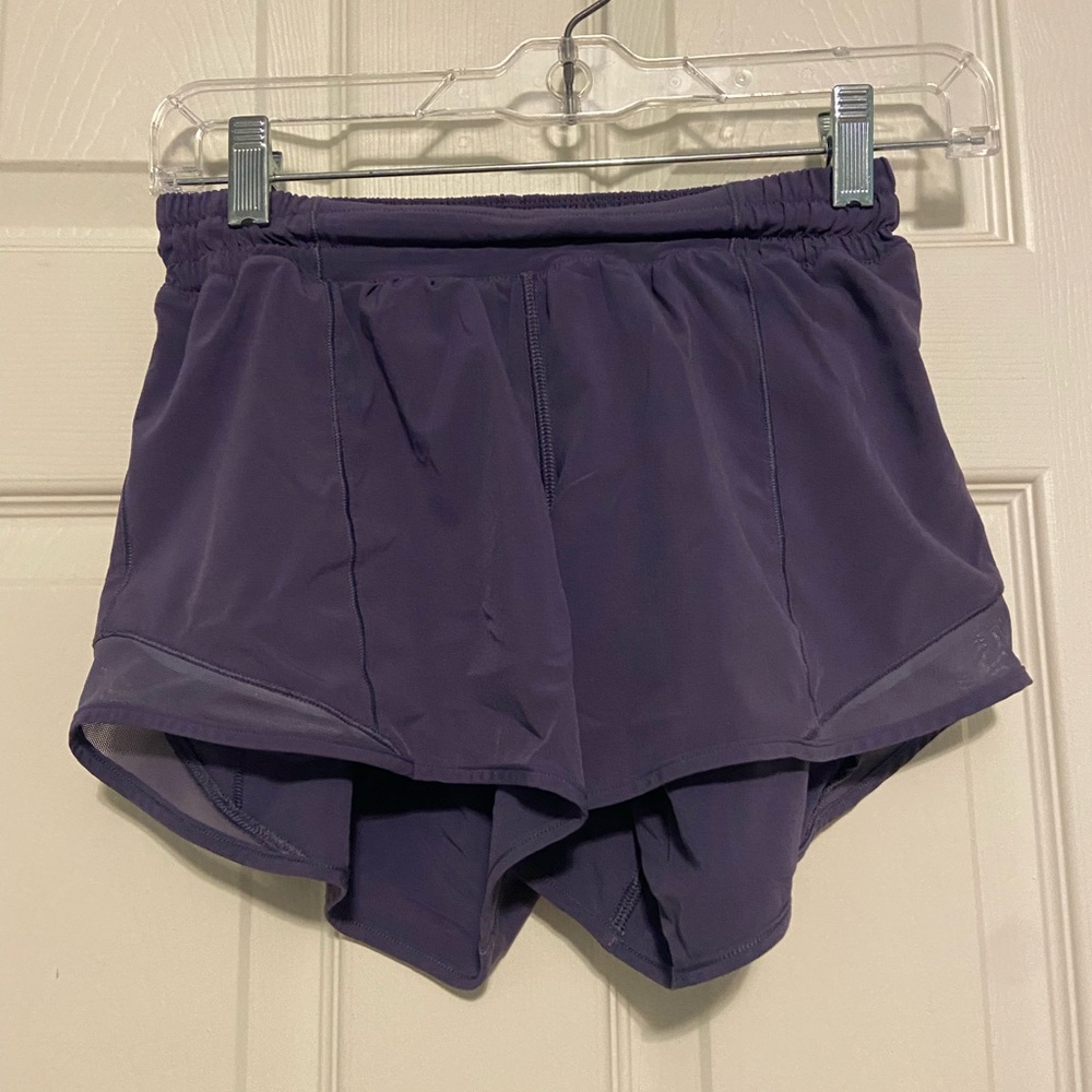 4 Inch Purple Lulu Lemon Shorts
